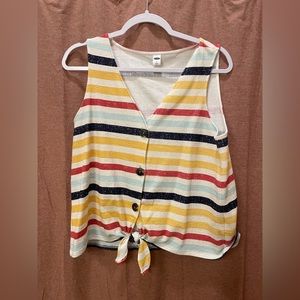 Old navy size L striped tank top